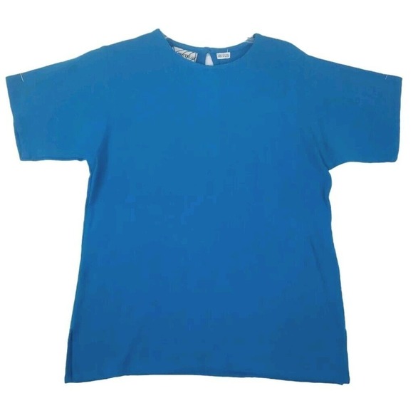 Silver Stream~Woman Size S~2pc. Set Blue Top/Blazer Black Embroidered Cotton NWT - Picture 2 of 9